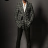 Taha Shah Badussha in Our Black Checkered Pattern Suit - Bharat Reshma