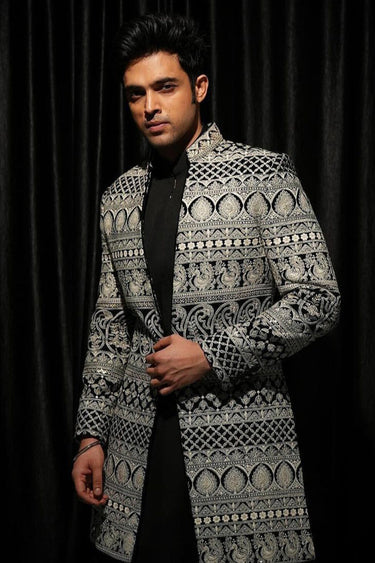 Parth Samthaan in Our Black Rajwada styled Indo Western - Bharat Reshma