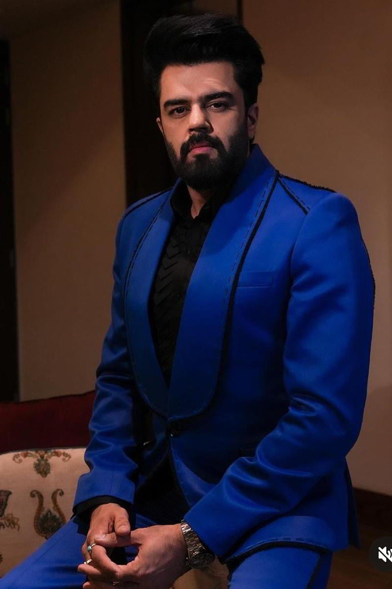 MANIESH PAUL in Our Blue Designer 2 Piece Suit