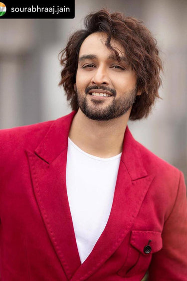 Sourabh Raaj Jain Red Classic 2 piece suit in italian - Bharat Reshma