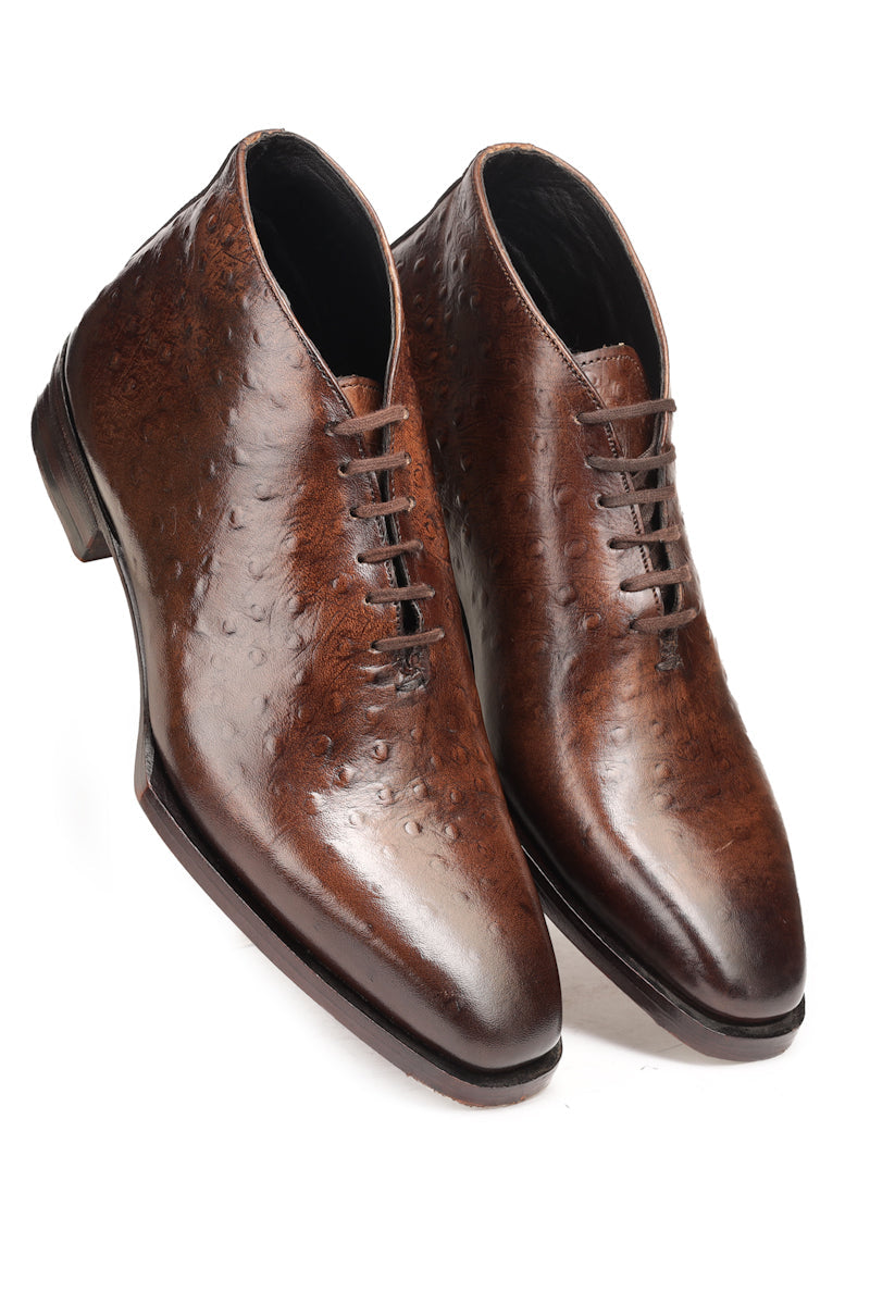 Goodyear Welted Lace Brown Shoes for Men