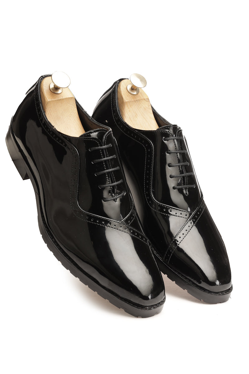Black Leather Shoes for Men