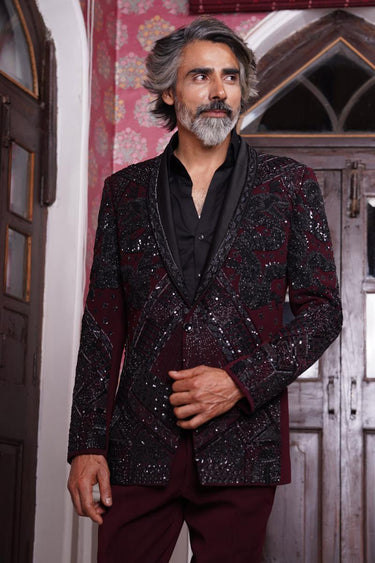 Black Italian Tuxedo and Pant Set