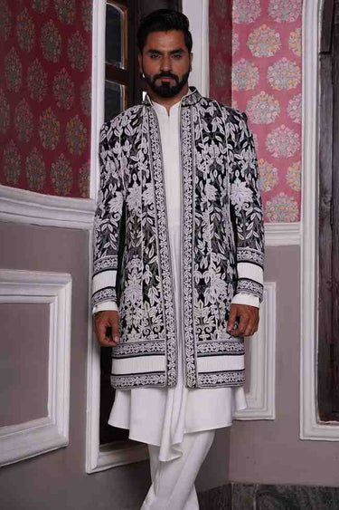 Designer Ivory Indo Western for Men