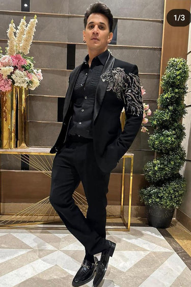Prince Narula In our Designer Tuxedo 2 Piece Suit - Bharat Reshma