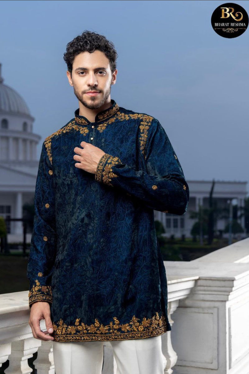 Designer Blue Kurta Pant for Men