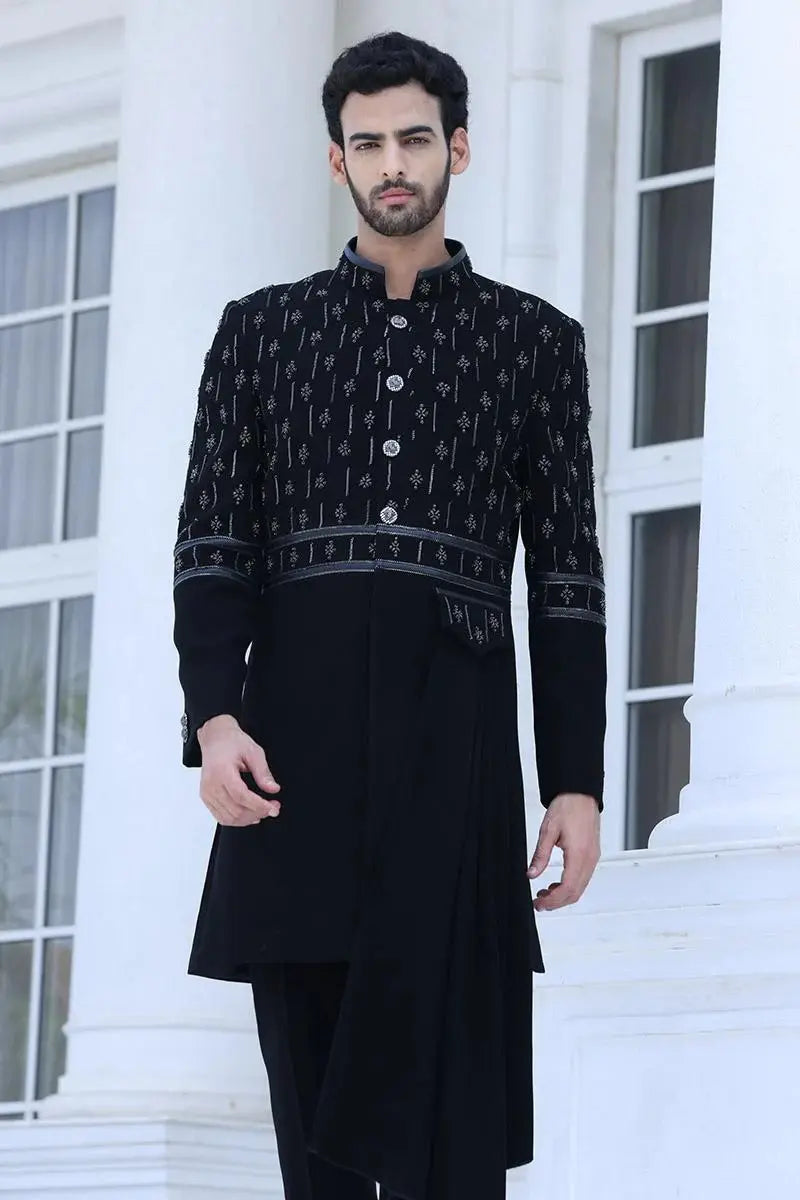 Long Classic Designer Indo Western for Men