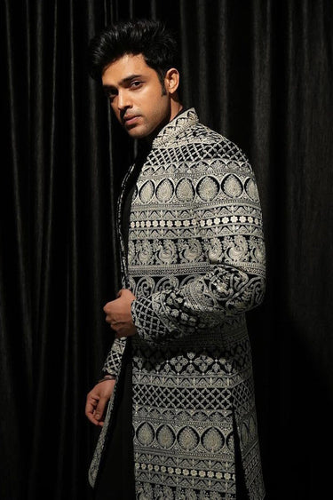 Parth Samthaan in Our Black Rajwada styled Indo Western - Bharat Reshma