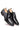 Black Leather Brogue Derby Shoes for Men