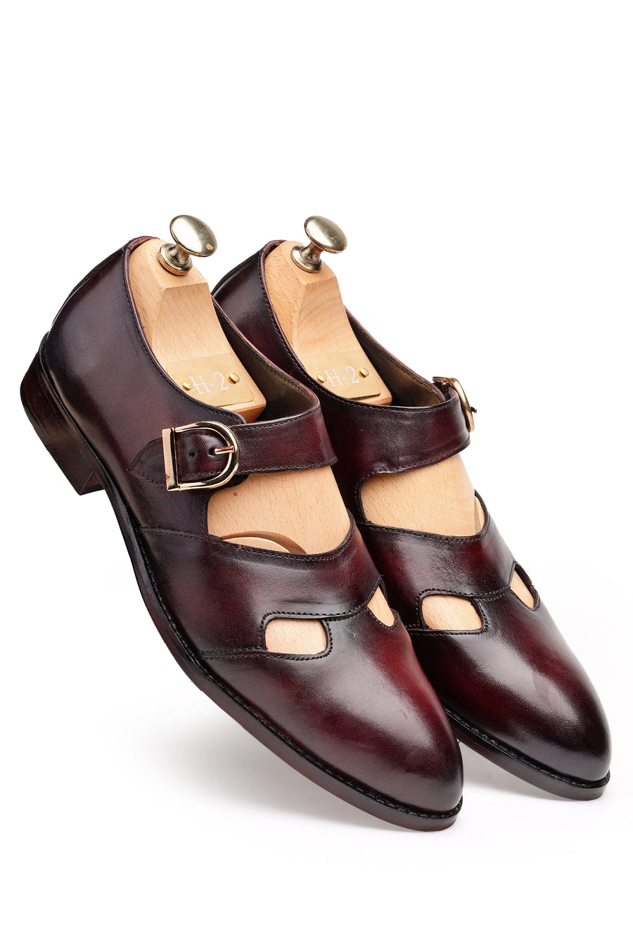 Stylish Leather Monk Strap Shoes for Men