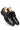 Leather Double Monk Shoes with Crocodile-Embossed Texture