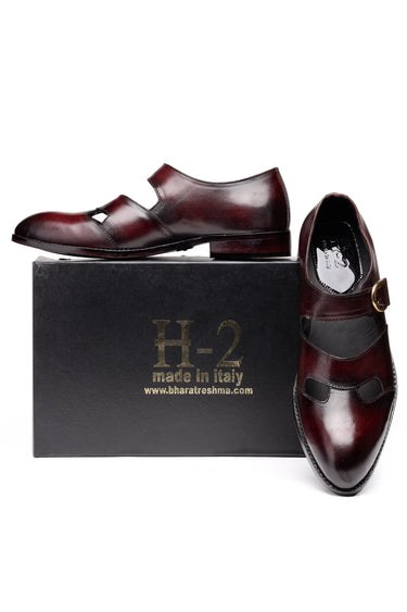 Stylish Leather Monk Strap Shoes for Men