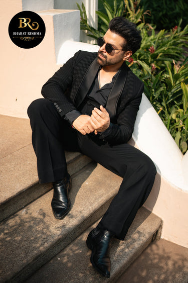 Rithvik Dhanjani in Our Premium Black 3 Piece suit