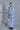 Designer Blue Embraided 3 Pc Indo-western set
