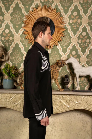 Black Monochrome 3D Shirt