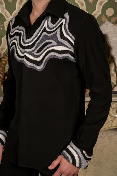 Black Monochrome 3D Shirt