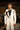 Ivory & Black Cross hand paint Coat