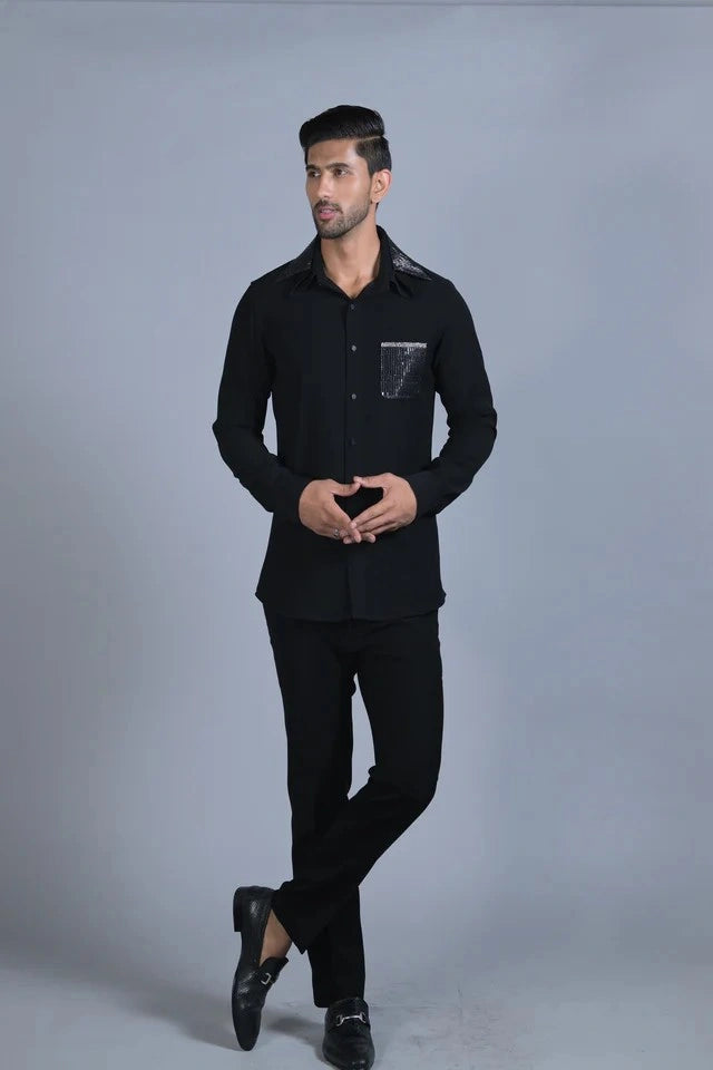 Designer Black Shirt for Men