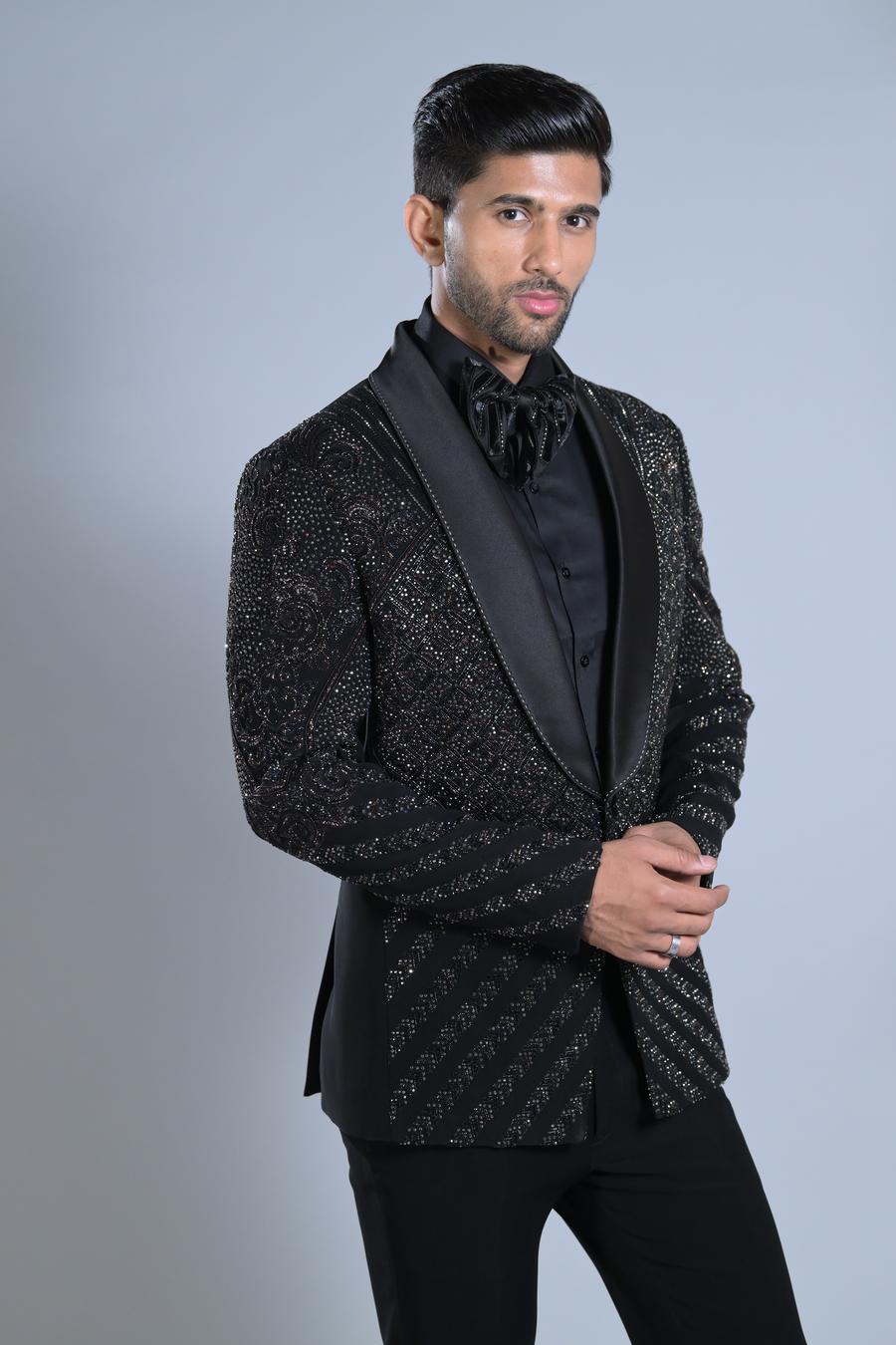 Black Beaded Tuxedo