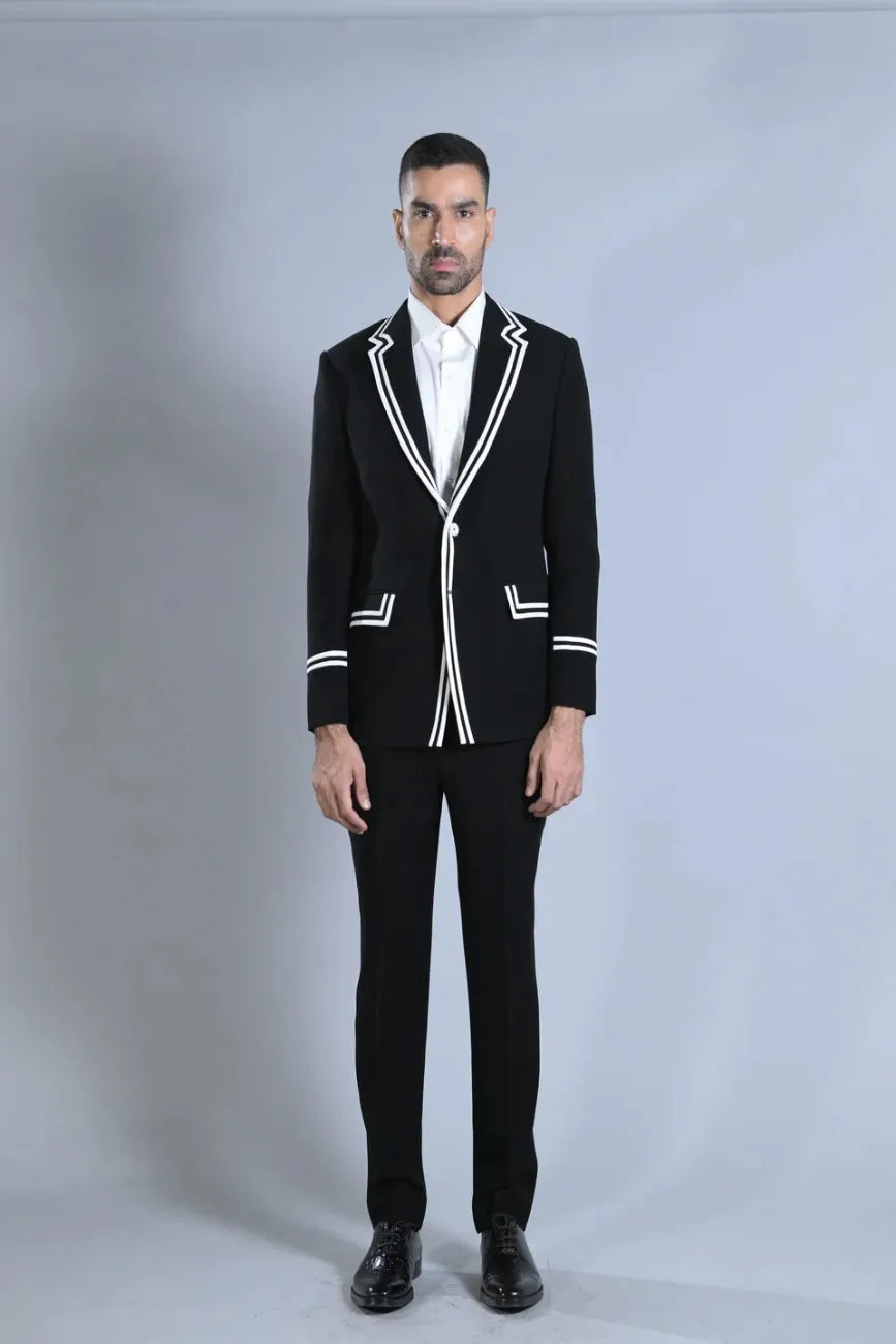 Designer Black Sports tuxedo