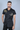 Hand Pattern Embellishment Black Shirt