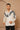 White Magna thread embroidered tapered fit shirt - Bharat Reshma