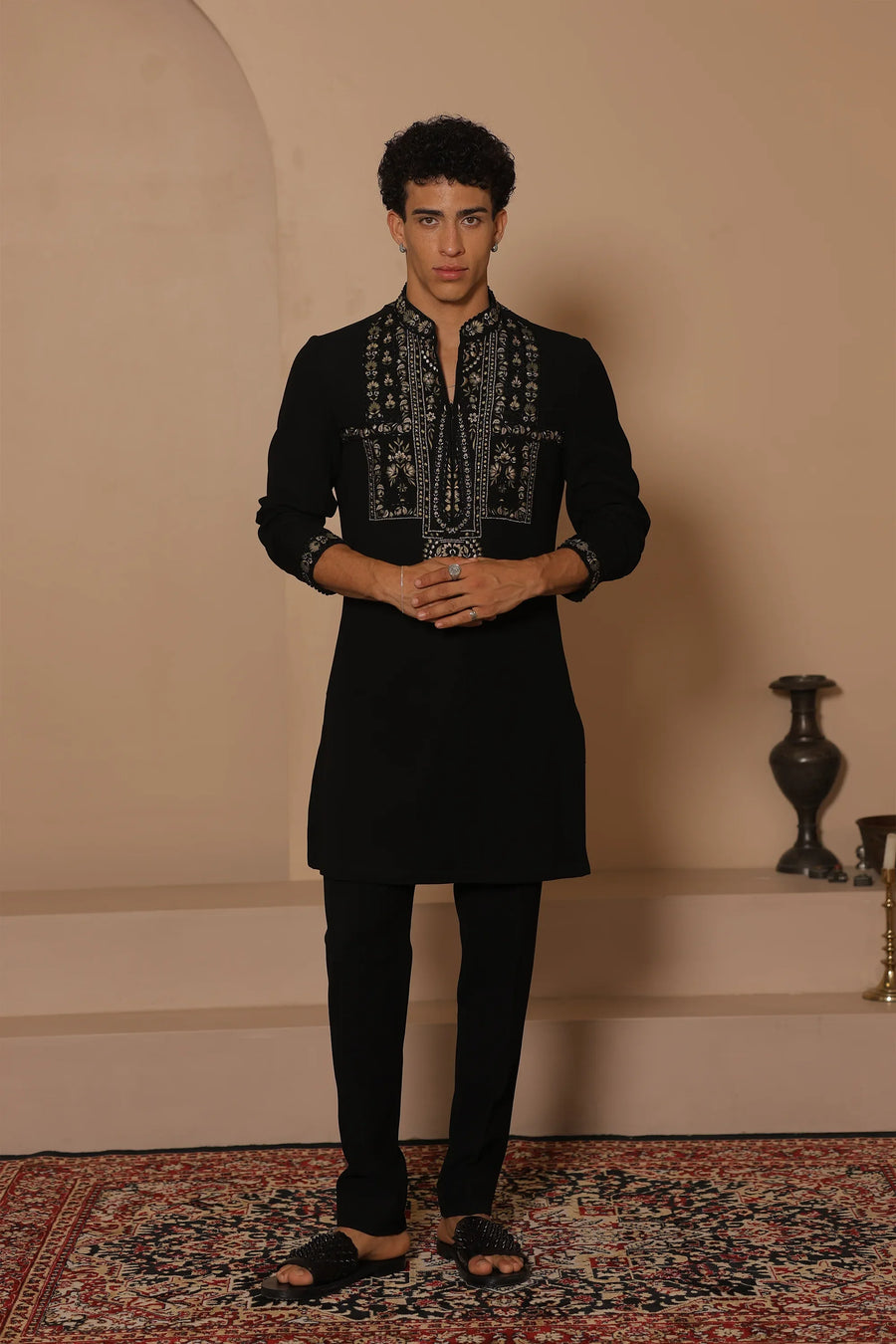 Black Noir Heritage Kurta Set