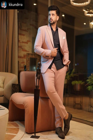 KARAN KUNDRA in Our Designer Pink 2 Piece Suit