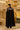Black Hand-Embroidered Long Coat Set with Inner 2 Piece Ensemble