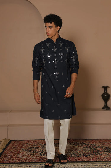 Midnight Mirror Kurta Set - Bharat Reshma