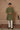 Olive Drape Kurta Stole Set - Bharat Reshma