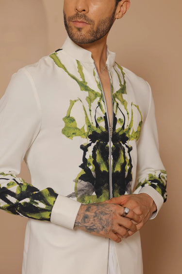 Digital stroke short kurta set - Bharat Reshma