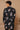 Black Floral edge kurta set - Bharat Reshma