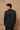 Black Double satin attached scarf style shirt - Bharat Reshma