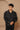 Black linen puff embroidery jacket - Bharat Reshma
