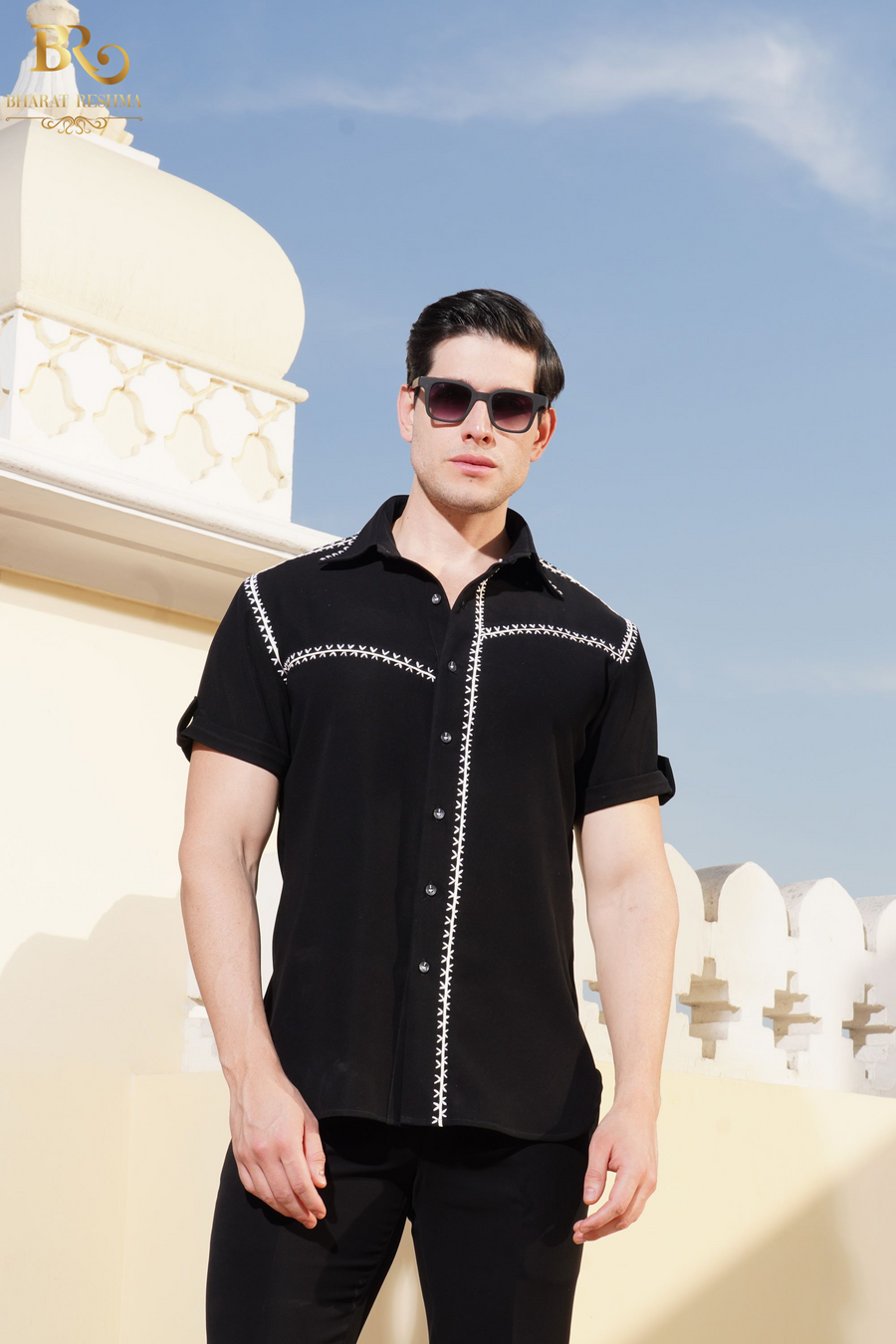 X-Stitch black co-ord set