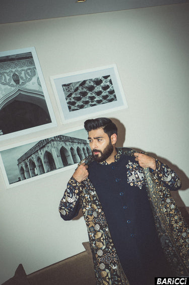 Bismil in Our Blue Indo-western Set - Bharat Reshma