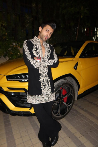 Stebin Ben in our Siyah Black Embroidered Kurta Set