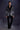 Designer Black Velvet Tuxedo with Artistic Print